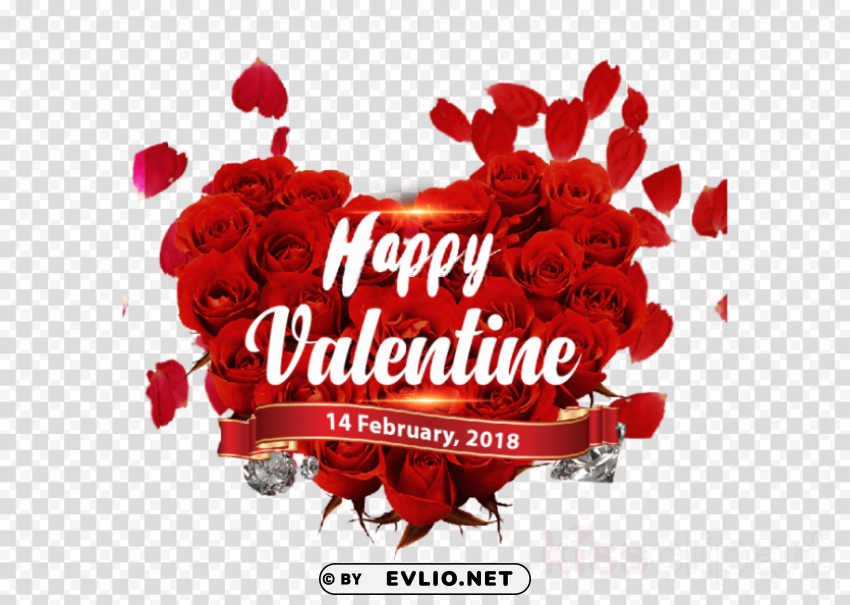 happy february 14 feb valentine day HighResolution Transparent PNG Isolated Graphic