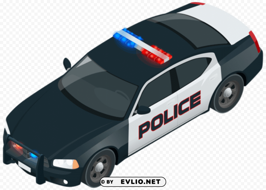 police car Transparent PNG Object Isolation