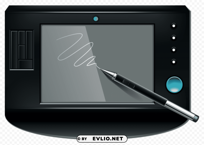 Small Graphics Tablet PNG Isolated Object On Clear Background