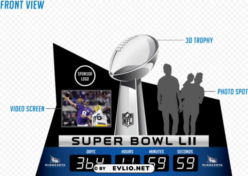 super bowl countdown clock option 2a Free PNG images with alpha transparency