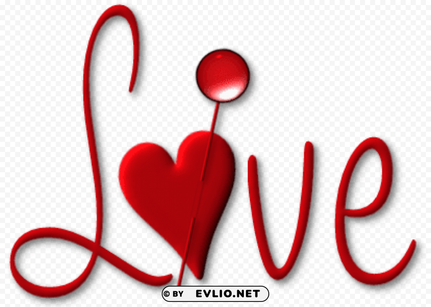 red love with heart PNG free download transparent background png images background -  image ID is db653d03