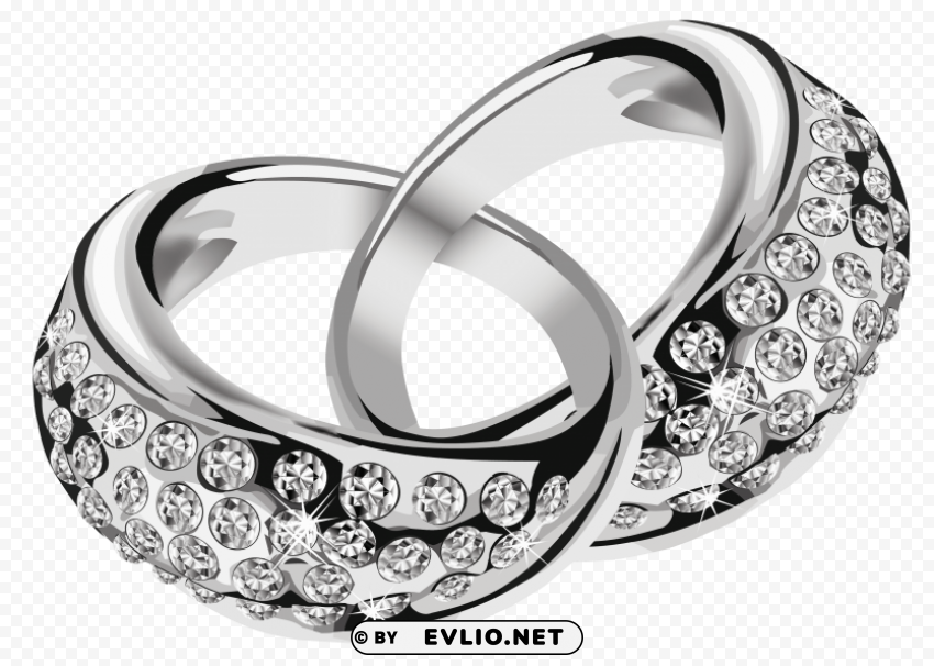 silver rings PNG for overlays