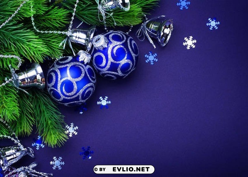 christmasblue PNG clip art transparent background