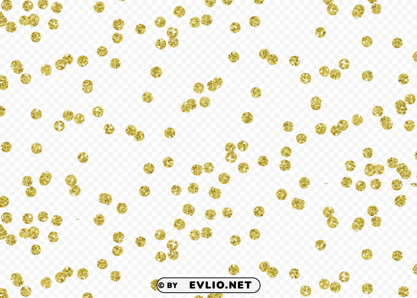 free gold confetti Clear background PNG graphics