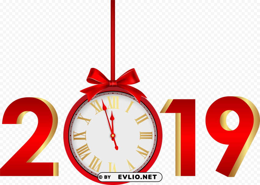 happy new year 2019 hd Clear Background PNG Isolated Graphic