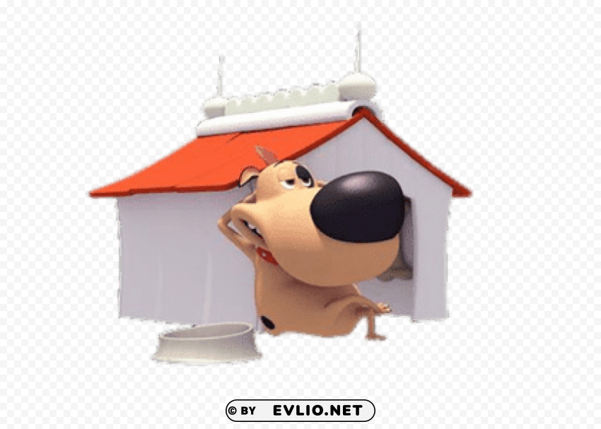 loopdidoo in front of his dog house PNG files with no backdrop wide compilation clipart png photo - d446ca2d