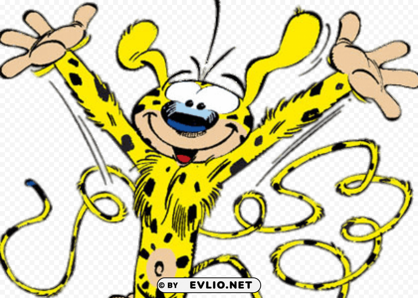 marsupilami paws up Images in PNG format with transparency clipart png photo - bcd954e0