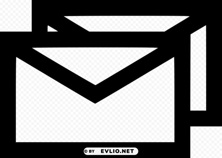 multiple email icon Isolated Artwork in Transparent PNG Format