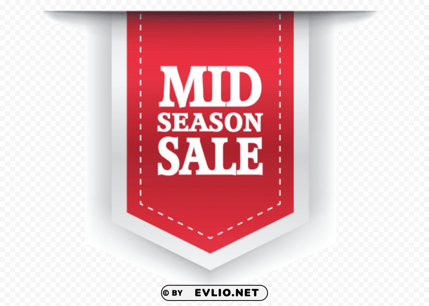 red mid season sale labelpicture Transparent PNG graphics bulk assortment