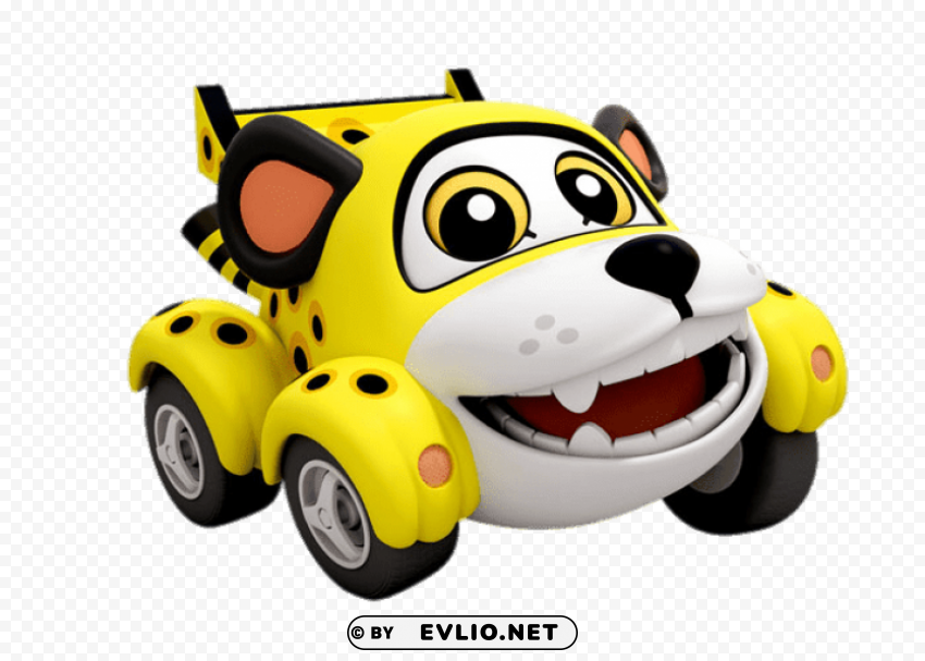 vroomiz character bio speeder smiling Transparent PNG Illustration with Isolation clipart png photo - 1664305d