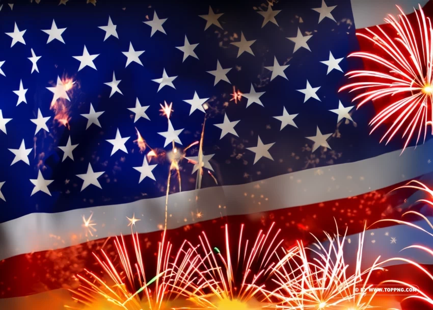 4th July USA Independence Day HD Images PNG Isolated Object on Clear Background - Image ID 96c3aa9c