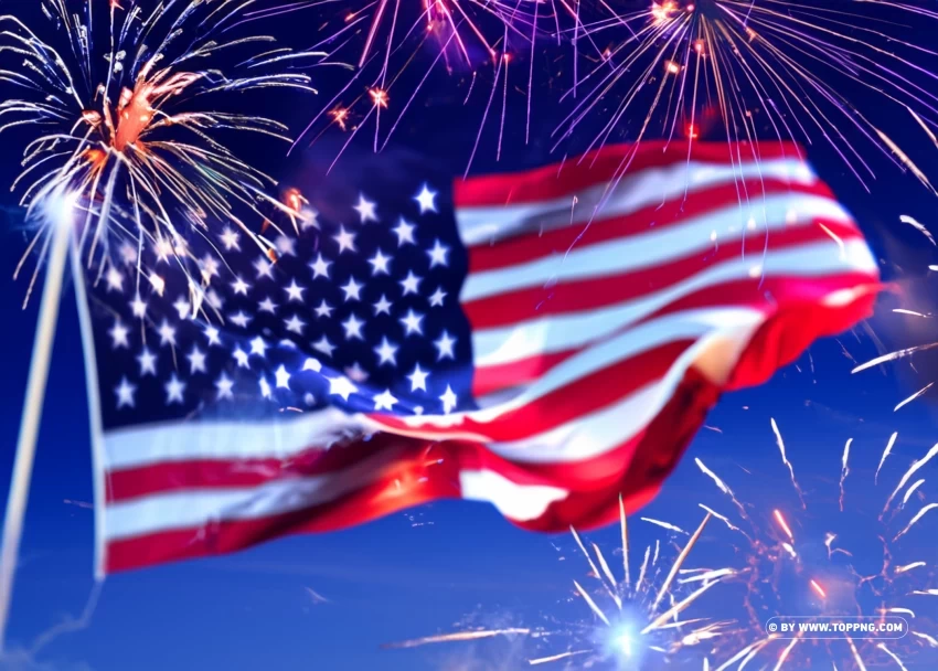 4th of July Images 2023 Free Downloads Transparent Cutout PNG Isolated Element
