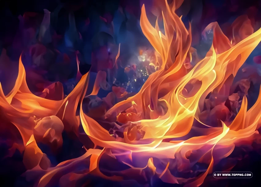 background fire effect PNG images with no limitations