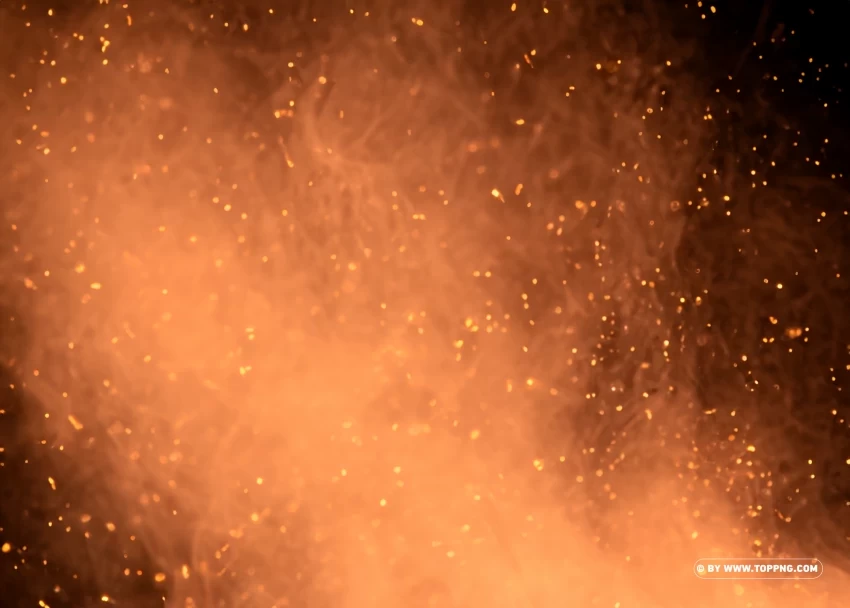 Blazing Fire Particles Striking Background Photo PNG transparent elements complete package