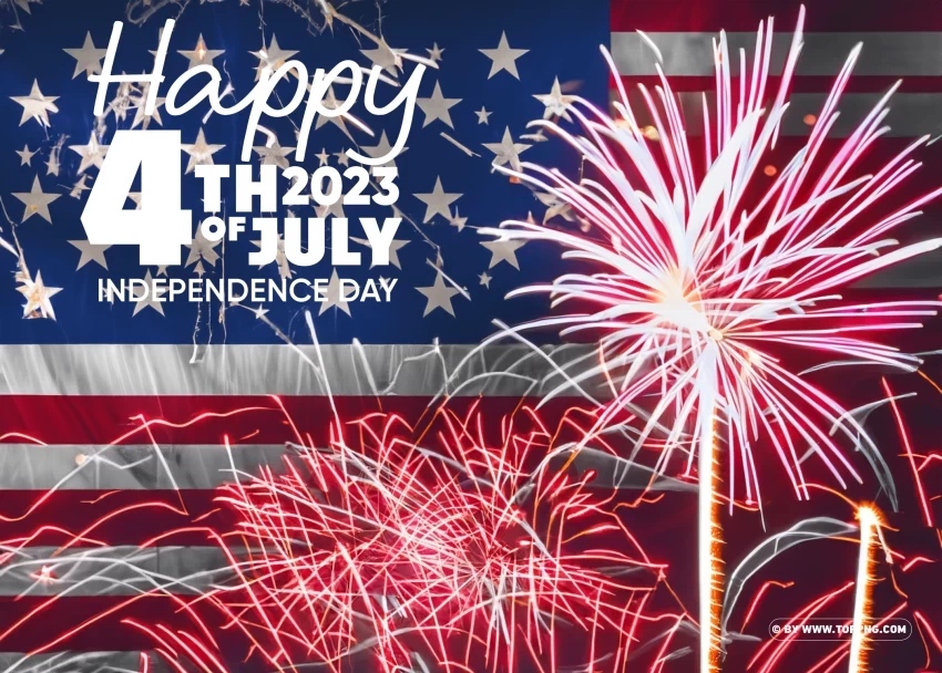 Celebrate USA Independence Day 2023 with HD PNG images without BG