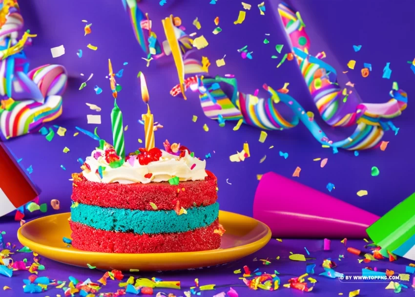 Colorful Birthday Party Graphics High Quality Illustration PNG with transparent background free