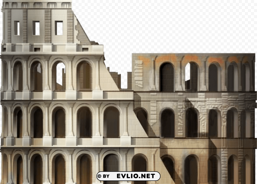 colosseum PNG artwork with transparency