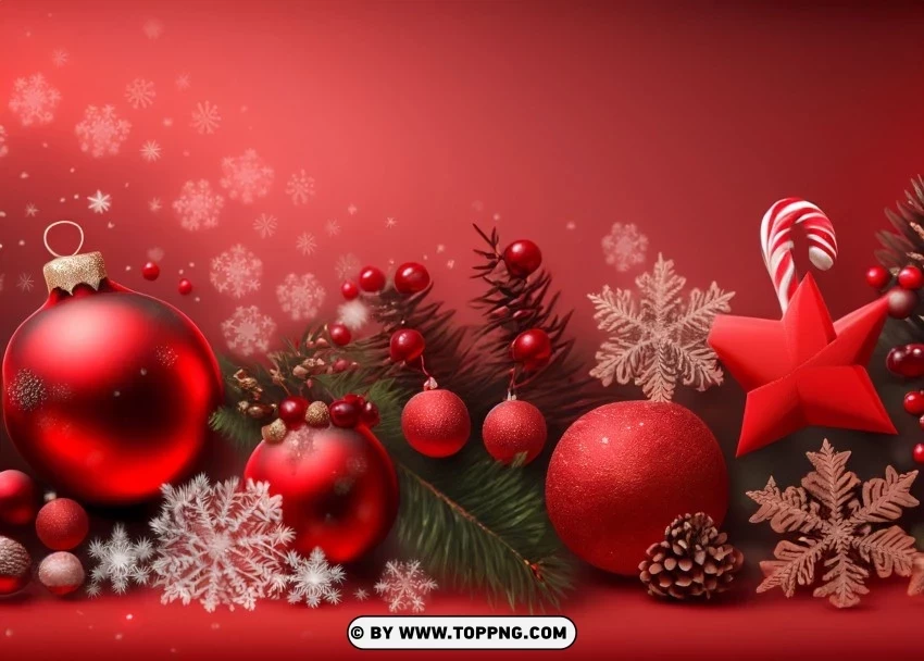 Dark Red Christmas Banner Background for Your Christmas Ad PNG photo with transparency