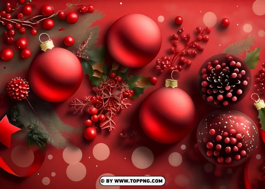 Dark Red Christmas Banner Background for Your Christmas Email PNG photo without watermark