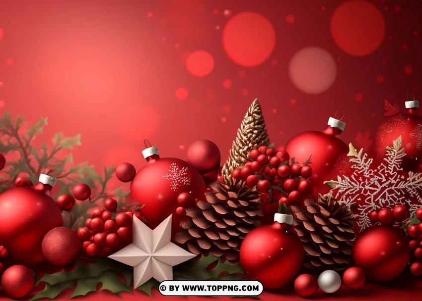 Dark Red Christmas Banner Background for Your Christmas Newsletter PNG transparent images for printing