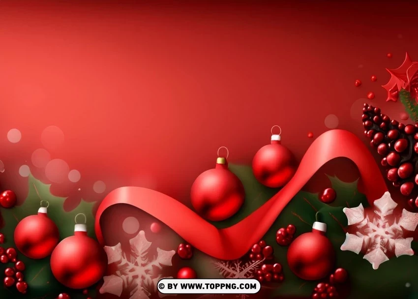 Dark Red Christmas Banner Background for Your Website PNG transparent elements compilation