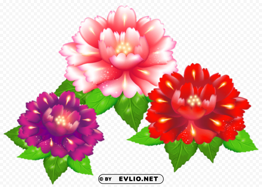 exotic flowers Transparent PNG Isolated Graphic with Clarity