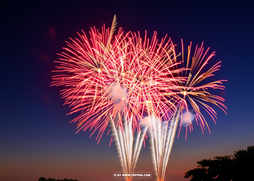 Explosive Visuals Vibrant HD Firework Display Isolated Subject in HighQuality Transparent PNG - Image ID 1d27401a