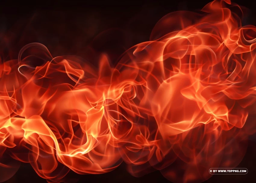 Fiery Red Smoke and Sparks Illuminating the Background PNG Illustration Isolated on Transparent Backdrop