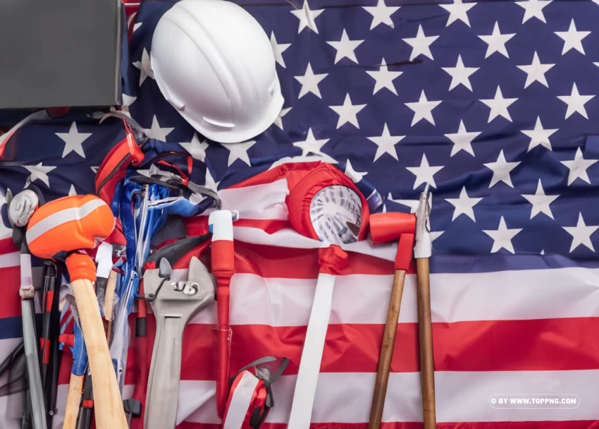 fireworks Labor Day with Engineer's helmet PNG files with no background assortment