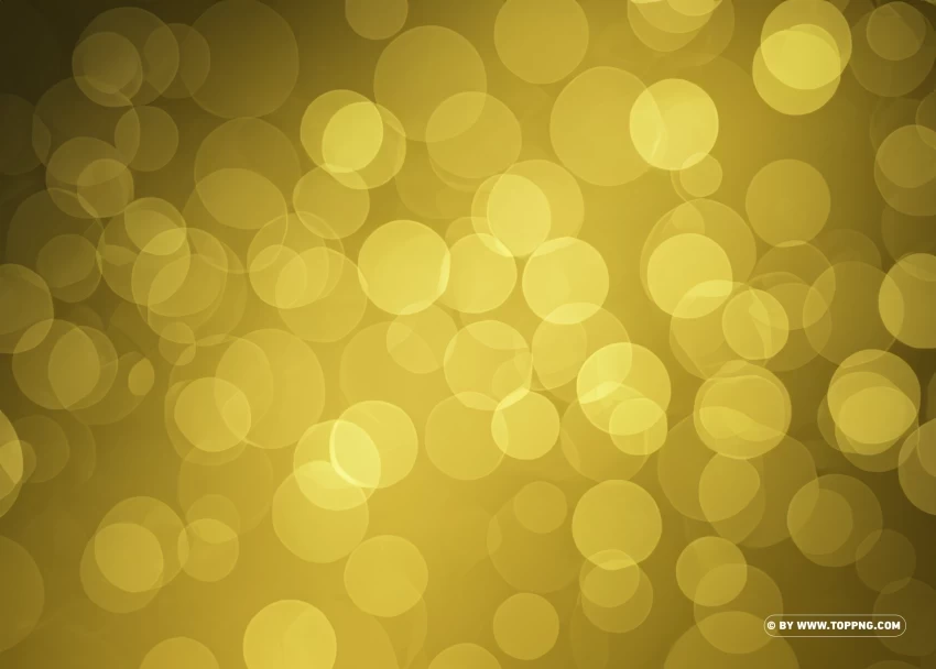 Gleaming Gold Glitter Overlay Bokeh Effect Image Transparent PNG Isolated Object with Detail