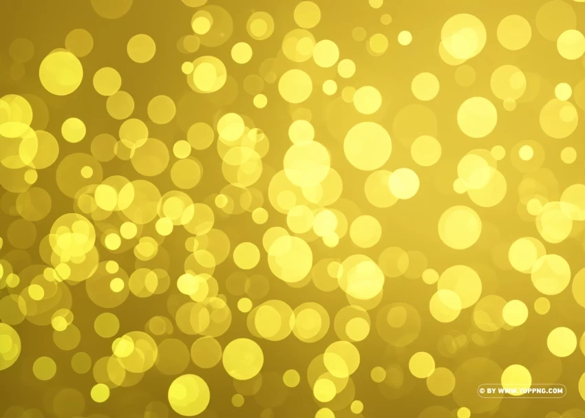 Glowing Gold Bokeh Effect with Glitter Overlay Image Transparent PNG Isolated Subject - Image ID 3b265078