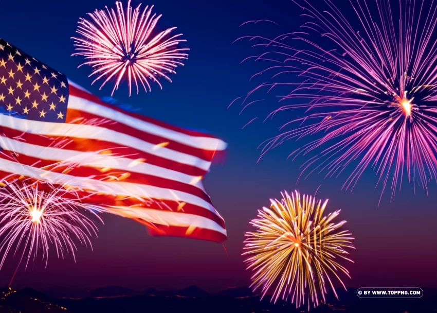 Happy 4th of July Wallpaper Images Decorate Your Devices with Patriotic Backgrounds Transparent PNG Artwork with Isolated Subject