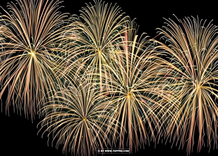 HD Gold Firework Background Celebrating in Radiant Splendor No-background PNGs