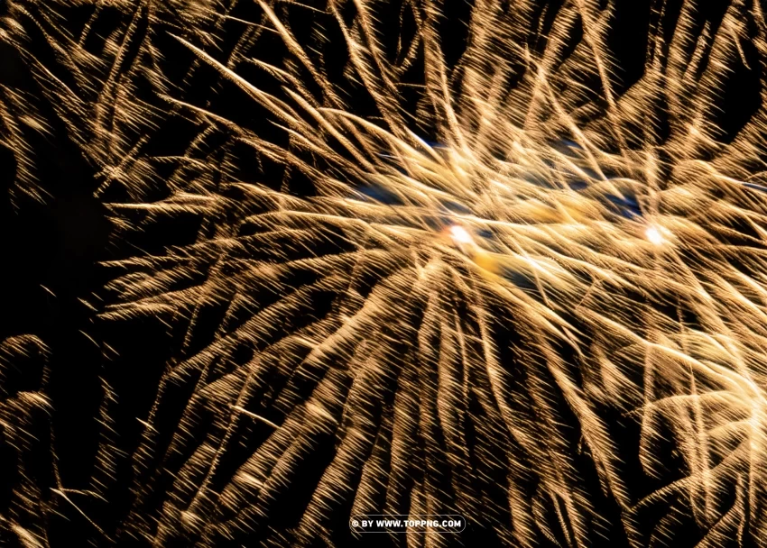 HD Golden Fireworks Background A Captivating Celebration PNG design