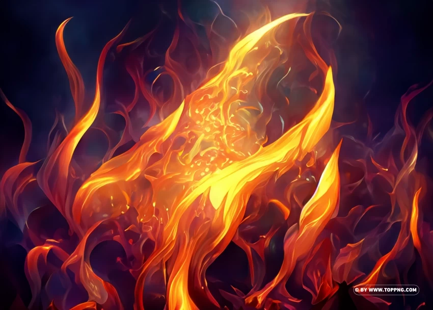 Illuminate Your Designs with Fire Overlay Effects PNG with clear background set