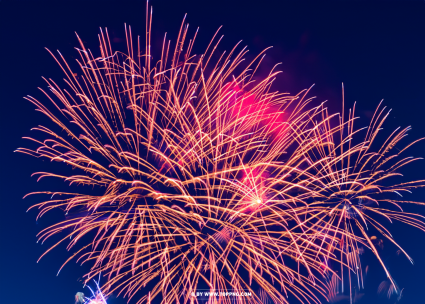 Luminous Nighttime Display Vibrant HD Firework Backdrop Isolated Subject in Transparent PNG Format - Image ID 541f2734