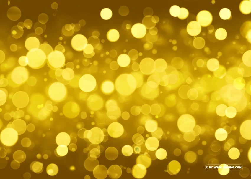 Lustrous Gold Bokeh Effect with Glitter Overlay Image Transparent PNG Object Isolation - Image ID ea9ecef2