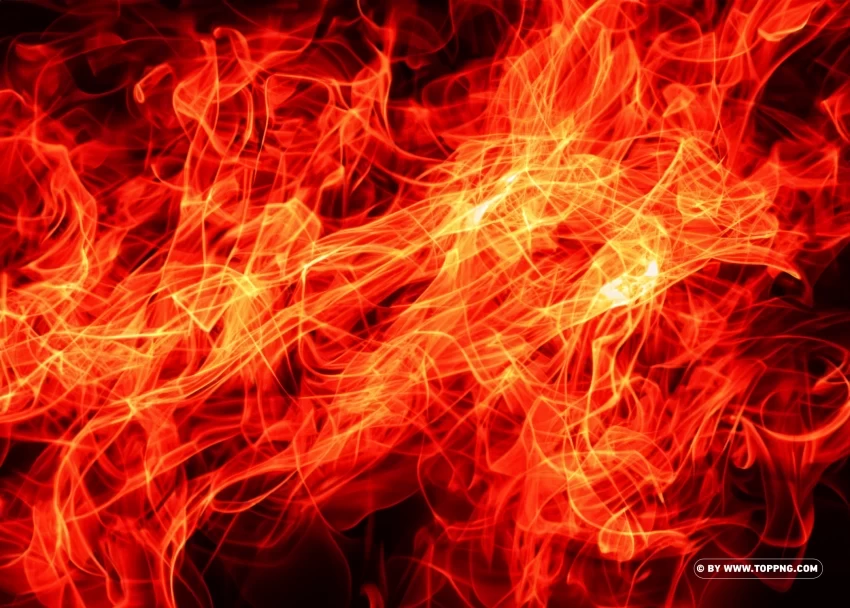 Red Fire and Smoke Bursting with Energy on a Transparent Background PNG graphics with clear alpha channel selection