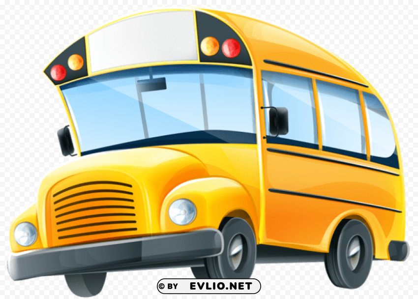 school bus PNG Image Isolated with Clear Background clipart png photo - ef9fddea