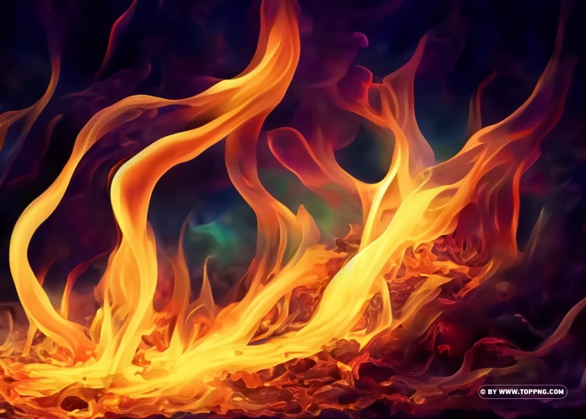 Spice Up Your Designs with Fire PNGs PNG with clear overlay