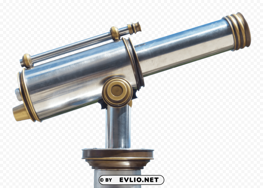 Telescope Isolated Illustration with Clear Background PNG