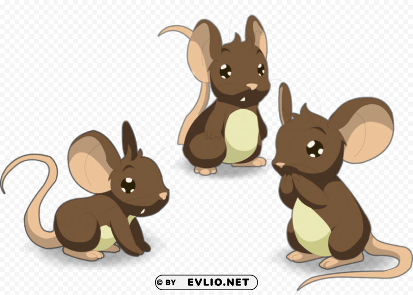 Transformice Mouse Transparent PNG Images Bundle