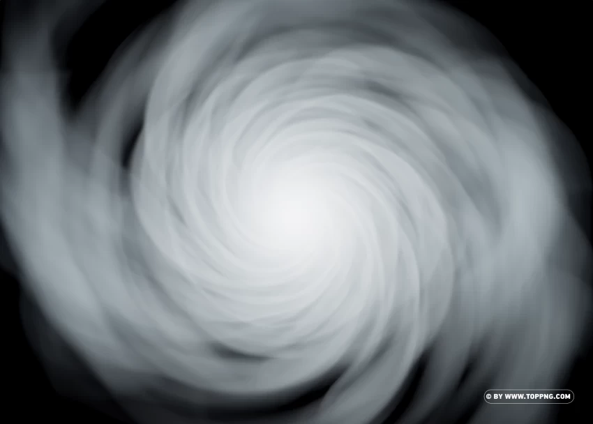 Vortex White Rotating Smoke Effect PNG Image with Transparent Isolation