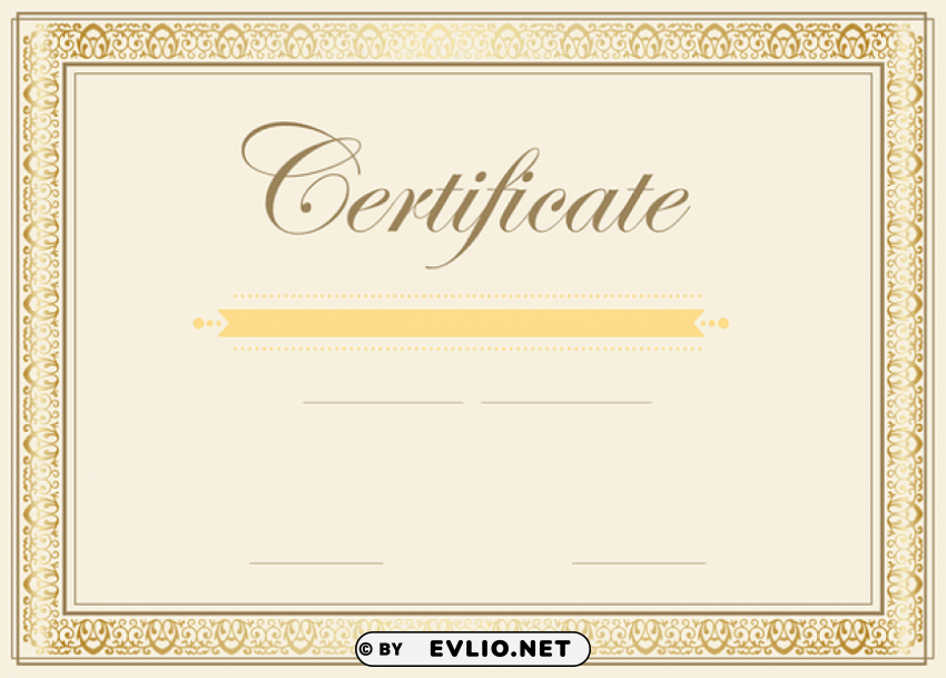 certificate PNG image with no background