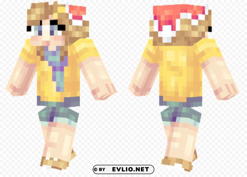 minecraft skins christmas girl skin PNG files with transparency