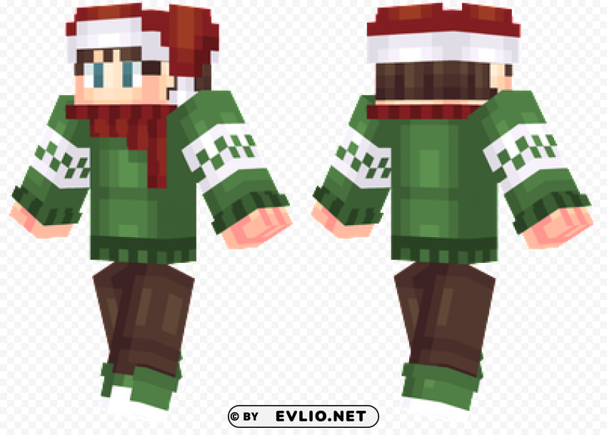 minecraft skins christmas sweater skin PNG files with transparent canvas extensive assortment