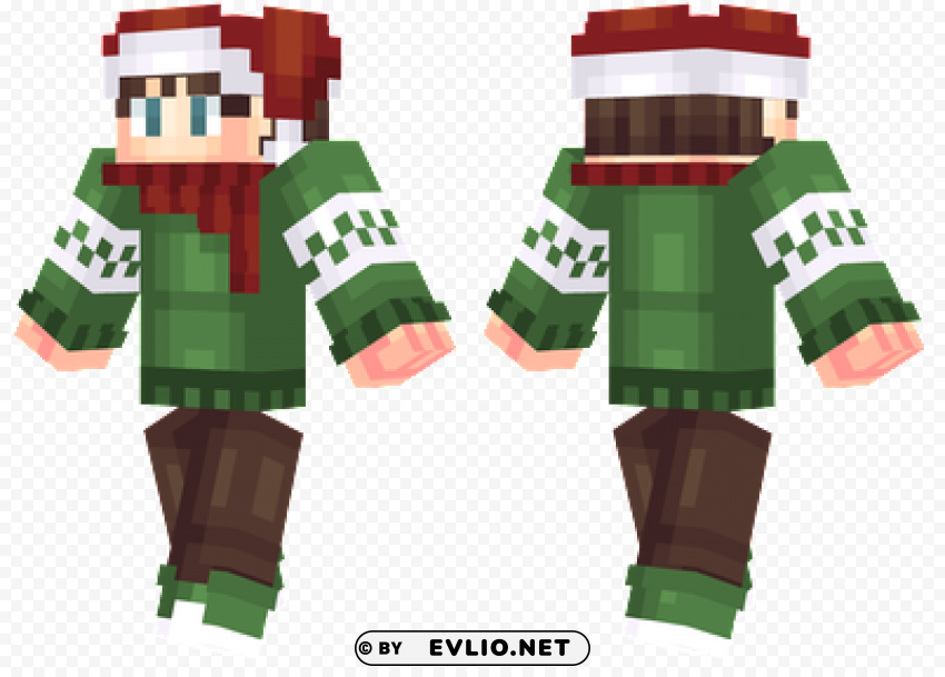 Minecraft Skins Christmas Sweater Skin PNG Files With Transparent Canvas Extensive Assortment