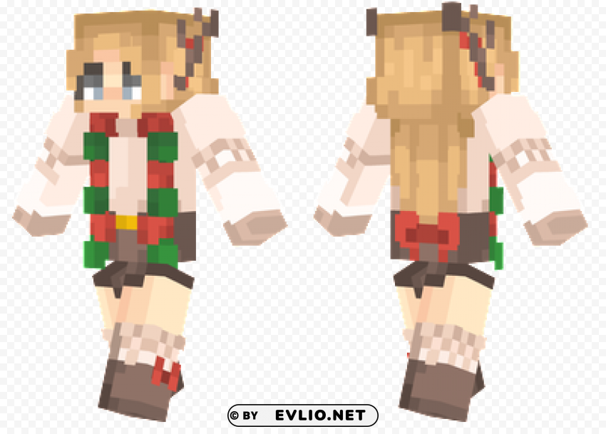 minecraft skins festive christmas skin PNG files with transparent canvas collection