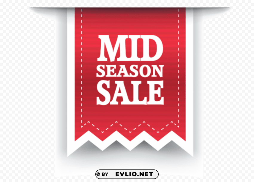 red mid season sale label Transparent PNG graphics library