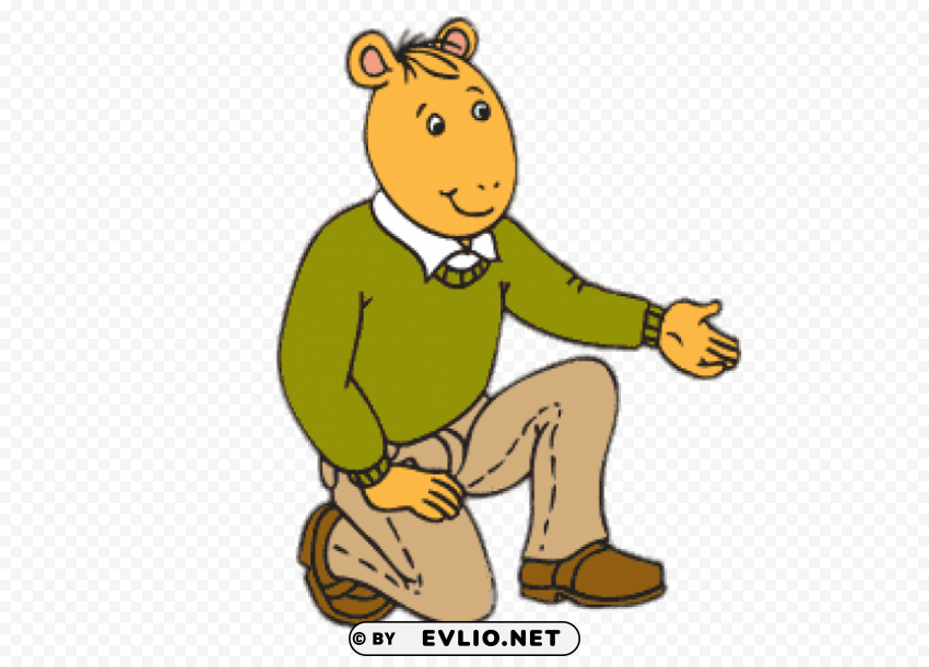 arthur read's father kneeling Isolated Item with HighResolution Transparent PNG clipart png photo - 01d2a6b1